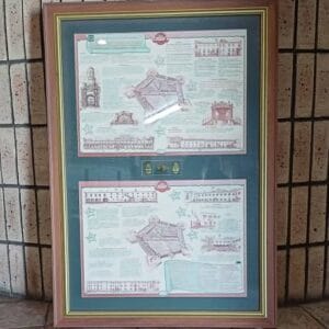#0914 – Framed Image of the Castle of Good Hope in Cape Town, Historical aspects of the castle – Waarde: N$2000