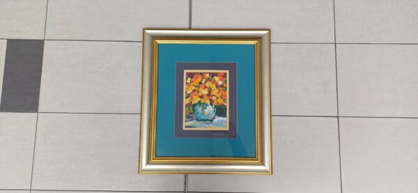 #0890 2x Framed oil painting