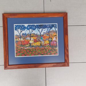 #0892 5x Framed painting