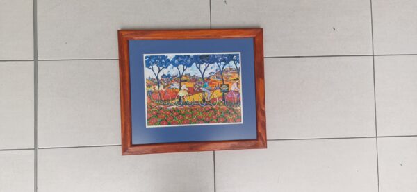 #0892 5x Framed painting