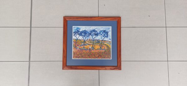 #0892 5x Framed painting - Image 2