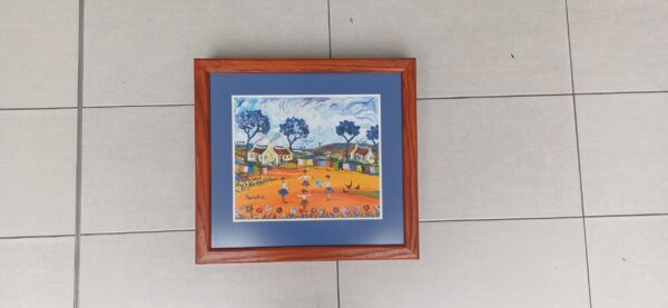 #0892 5x Framed painting - Image 3