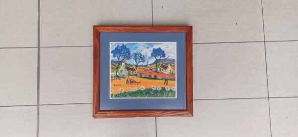 #0892 5x Framed painting - Image 4