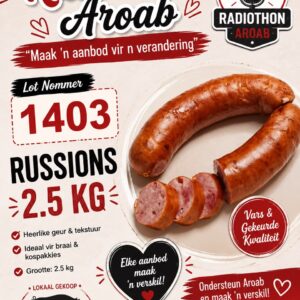 #1403 2.5kg tuisgemaakte Russians