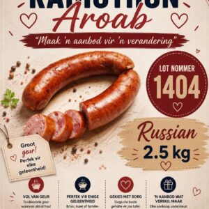 #1404 2.5kg tuisgemaakte russians