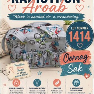 #1414 oornagsak 34x25cm