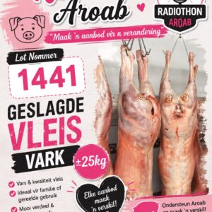 #1441 ±25kg geslagde vark