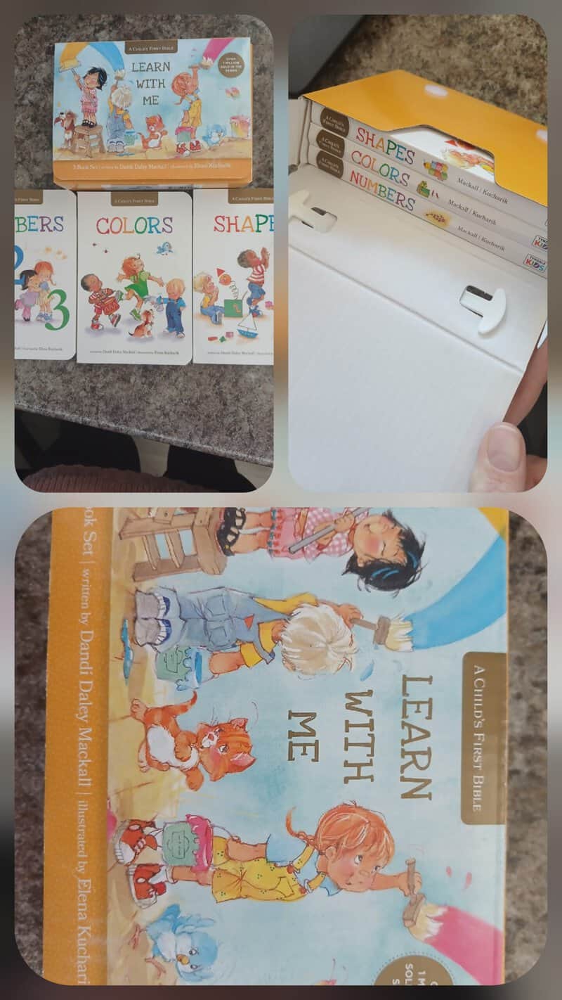 #2607:A child's first Bible - "Learn with me" (3 boekies)