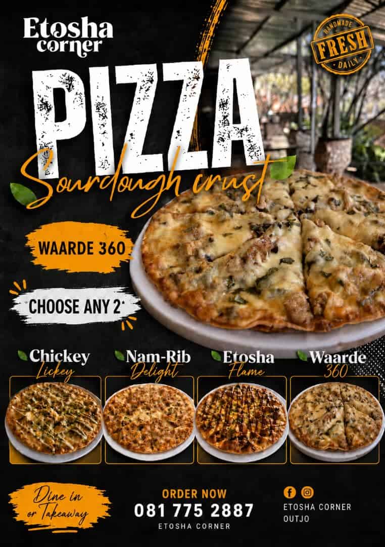 #2648: 2x Pizzas by Etosha Corner naby Outjo