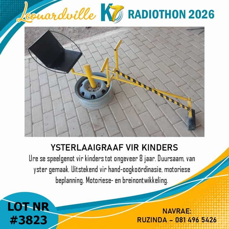 #3823 Ysterlaaigraaf vir kinders