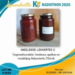 #3859 Ingelegde Lekkertes C