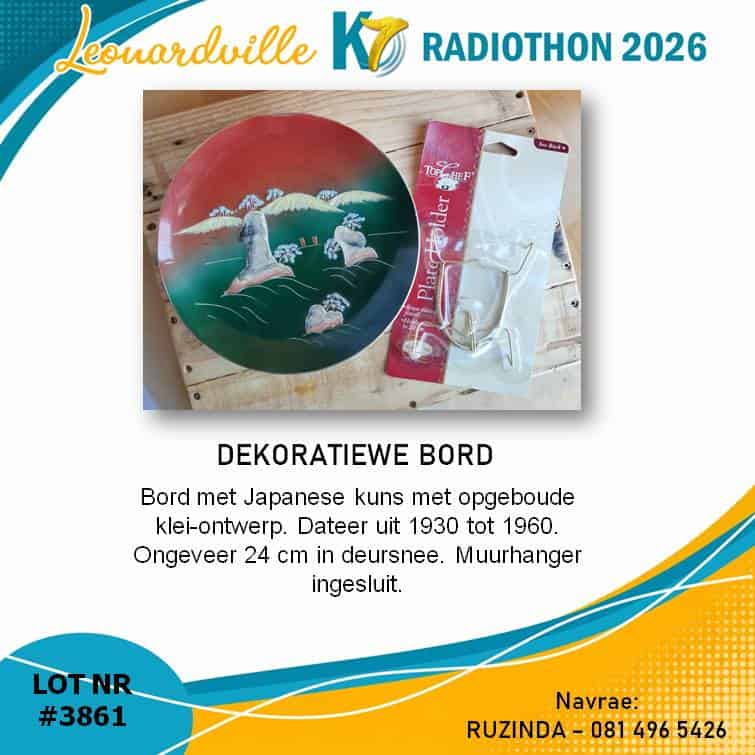 #3861 Dekoratiewe Bord