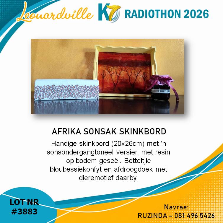 #3883 Afrika Sonsak Bord
