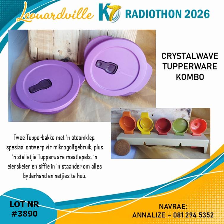 #3890 Crustalwave Tupperware Kombo