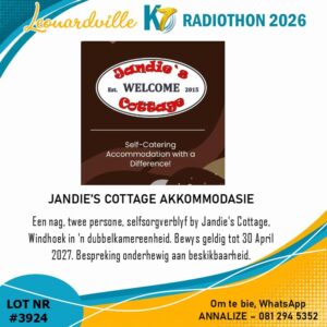 #3924 Jandie's Cottage Akkommodasie