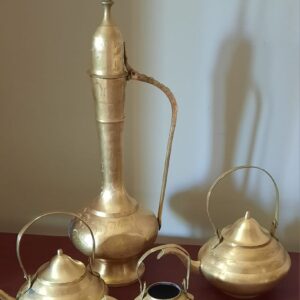 4 x koper ketels of lampe #6208