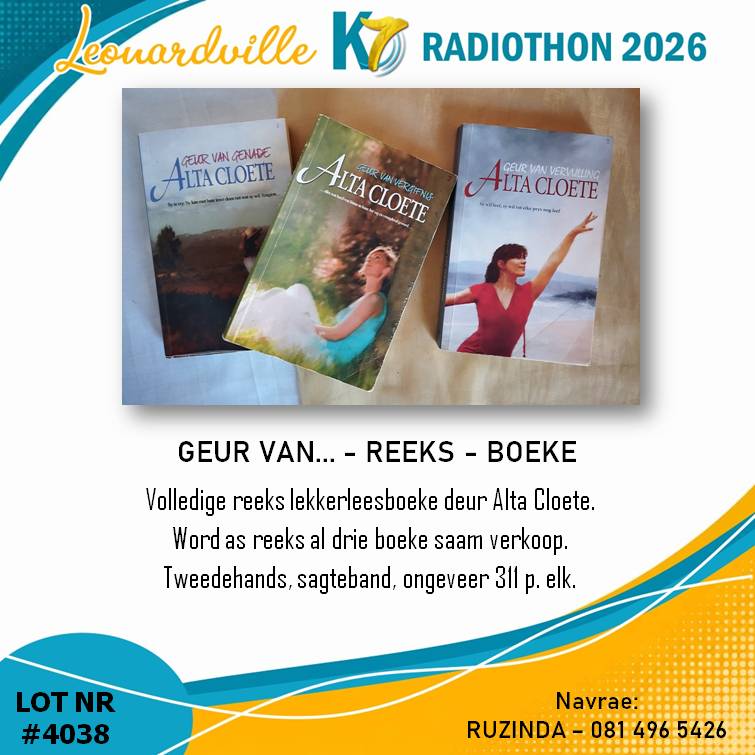 #4038 Alta Cloete, Geur Van.... Reeks