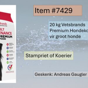 #7429 20KG Vetsbrands Premium Hondekos