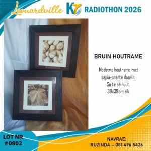 #0802 Bruin Houtrame