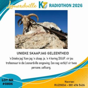 #0806 Unieke skaapjag geleentheid
