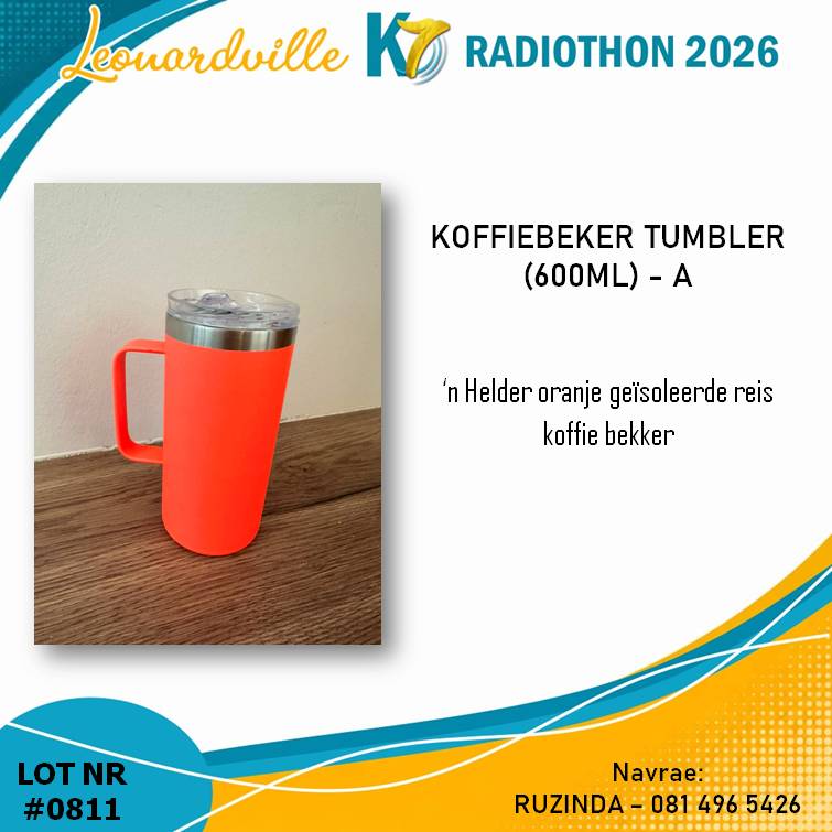 #0811 Koffiebeker Tumbler (600ml) - A