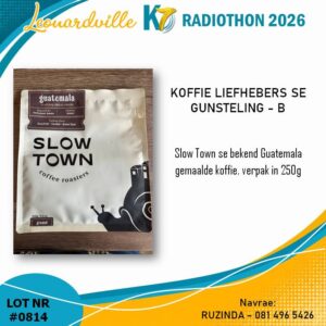 #0814 Slow Town Koffie - B