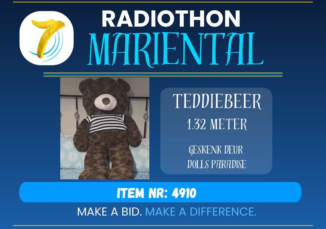 #4910 Teddiebeer 1.32 meter