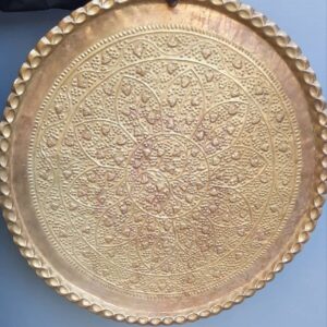 #6232 Groot Geelkoper vertoon bord 90cm deursnee