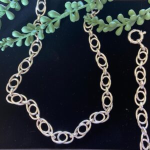 Silwer hangertjie en armband #6211