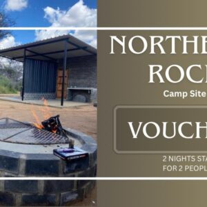 #5962 Northern Rock Kampeerverblyf (2 nagte vir 2) Waarde:N$1500