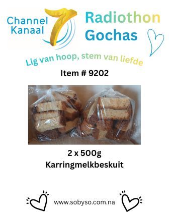 #9202 - 2 x 500g Karringmelkbeskuit