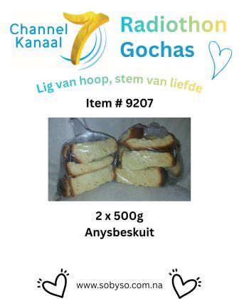 #9207 - 2 x 500g Anysbeskuit