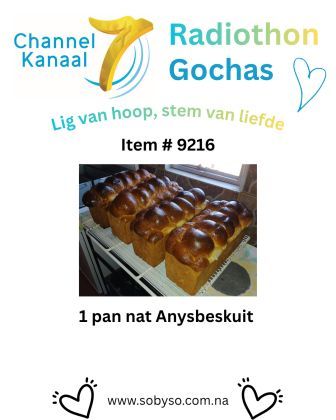 #9216 - 1 Pan nat Anysbeskuit (op bestelling)