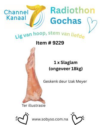 #9229 - 1 x slaglam (ongeveer 18kg)