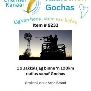 #9233 - Jakkalsjag in 'n radius van 100km vanaf Gochas