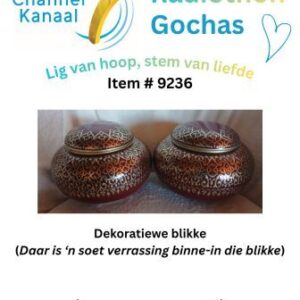 #9236 - 2 x dekoratiewe blikke met verrassing