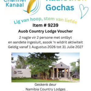 #9239 - Auob Country Lodge geskenkbewys