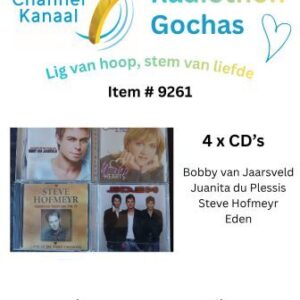 #9261 - 4 CD's - Bobby van Jaarsveld; Juanita du Plessis; Steve Hofmeyr; Eden
