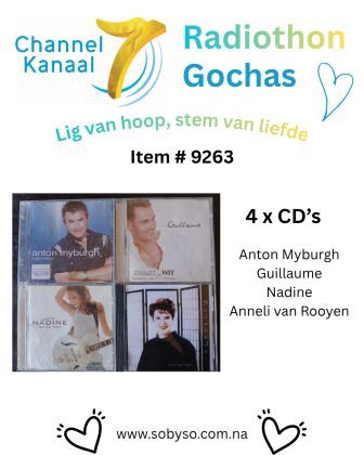 #9263 - 4 CD's - Anton Myburgh; Guillaume; Nadine; Anneli van Rooyen