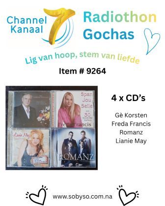 #9264 - 4 CD's - Gè Korsten; Freda Francis; Romanz; Lianie May