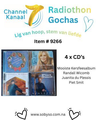 #9266 - 4 CD's - Piet Smit; Randall Wicomb; Juanita du Plessis; Kersfeesalbum