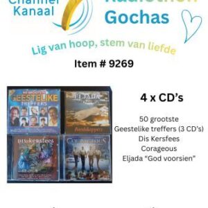 #9269 - 4 CD's - Geestelike treffers; Eljada "God voorsien"; Courageous