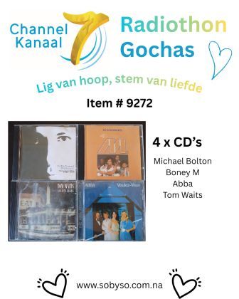 #9272 - 4 CD's - Michael Bolton; Boney M; Tom Waits; Abba