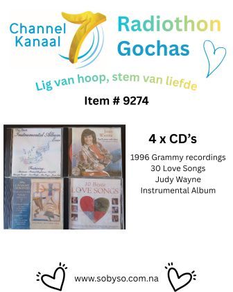#9274 - 4 CD's - Instrumental Album; Jody Wayne; Grammy recordings; 30 best Love songs
