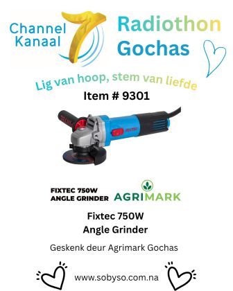 #9301 - Fixtec 750W Angle Grinder - Agrimark Gochas