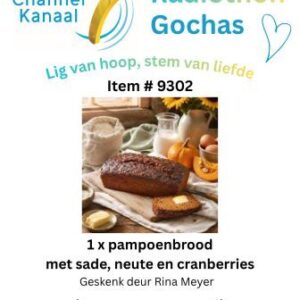 #9302 - Pampoenbrood met sade, neute en cranberries