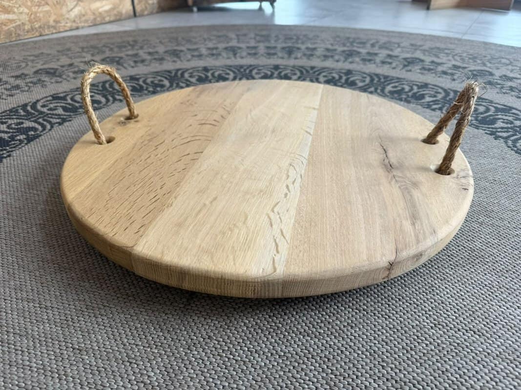 #7736 Ronde Hout Kaasbord van Dishwoudt