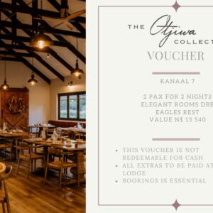 #5930 Eagles Rest Lodge Verblyf vir 2 Waarde:N$13540