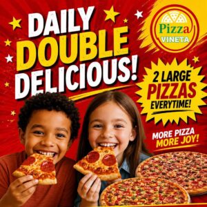 #7738 Double Delicious Sumptuous Pizza, Pizza at Vineta