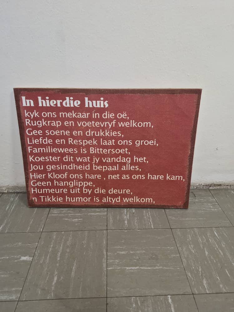 #8663 Slagspreuke op Hessian